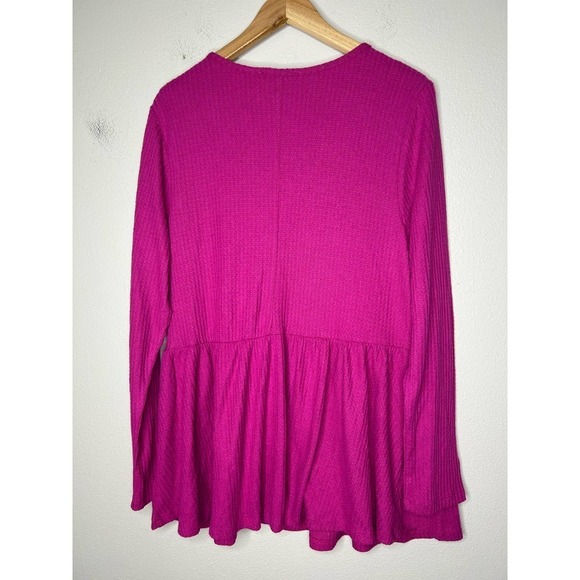 Lane Bryant Babydoll Max Swing Hacci Top 14/16 NWT - Picture 6 of 7